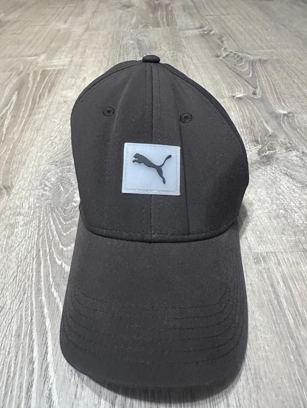 Puma Black Cap with Contrasting Patch